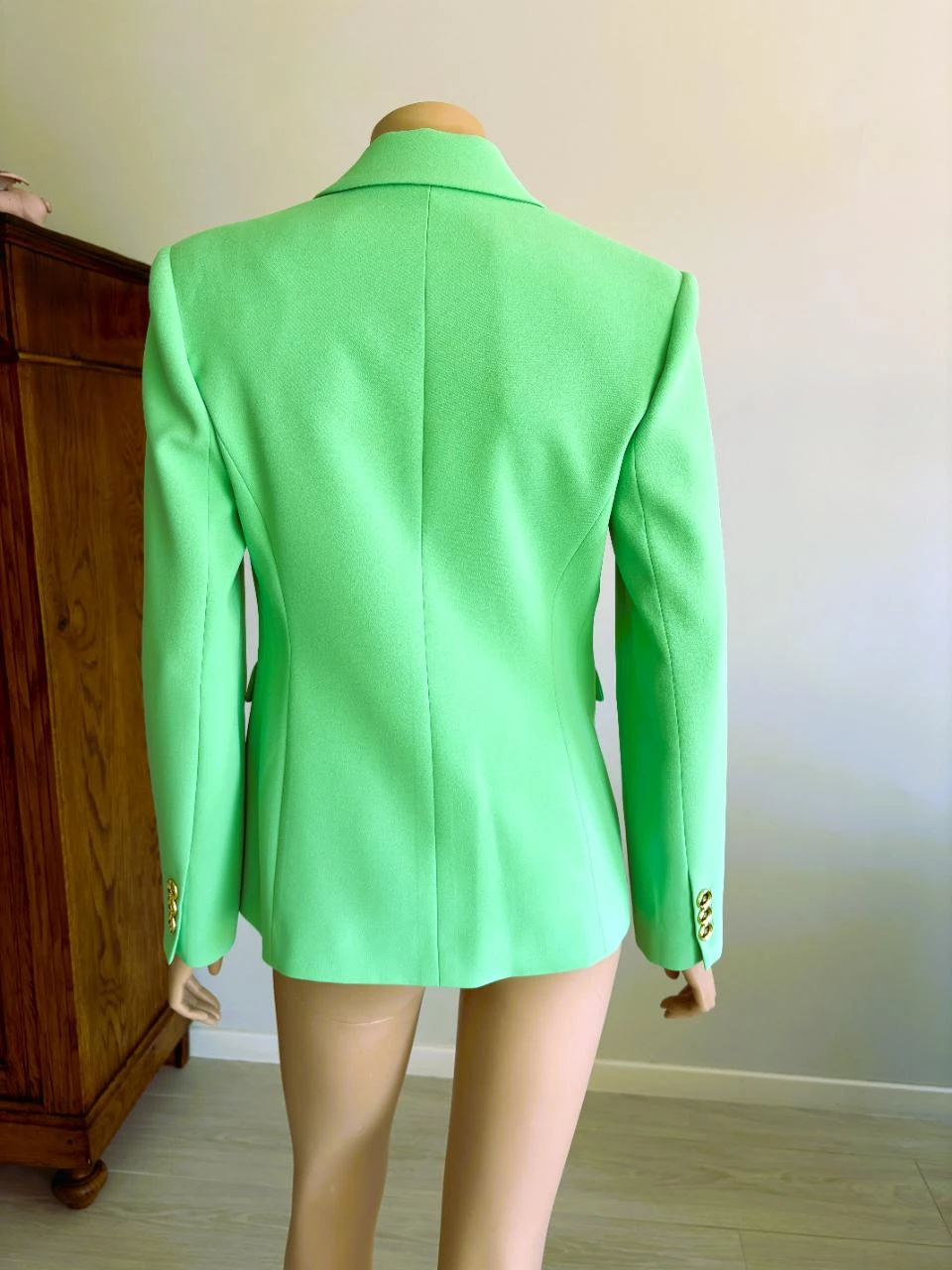 Blazer verde-escuro da Pinko – Feito na Itália – detalhe de botão dourado – tamanho IT40 – photo 3